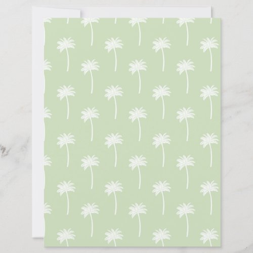 green palm tree scrapbooking paper