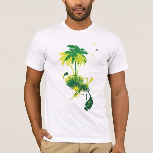 Green Palm Tree T-Shirt (Front)