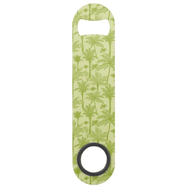 Green Palm Trees Pattern Bar Key (Front)