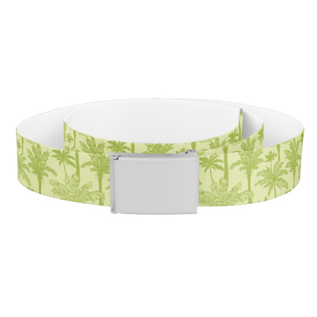 Green Palm Trees Pattern Belt (Coil)