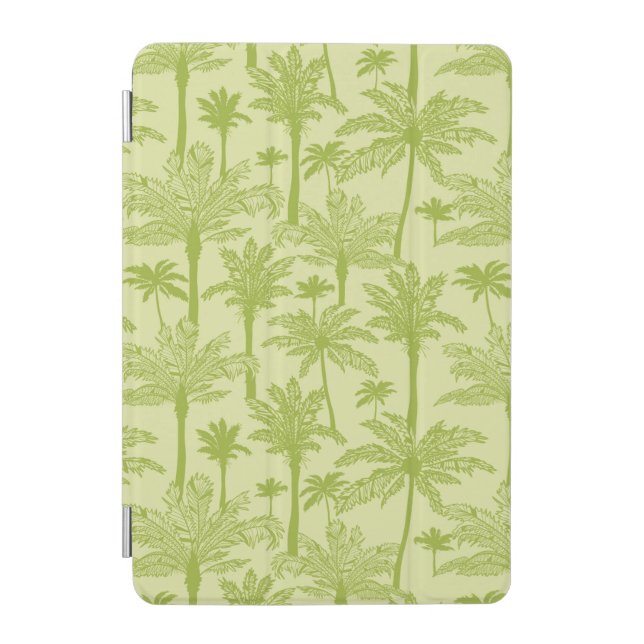 Green Palm Trees Pattern iPad Mini Cover (Front)