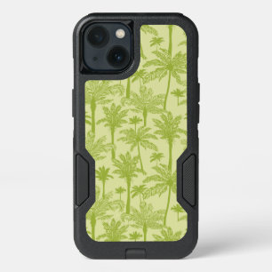 Green Palm Trees Pattern iPhone 13 Case