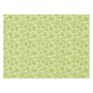 Green Palm Trees Pattern Tablecloth