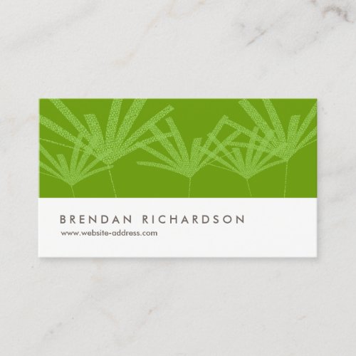 GREEN PALMS IV Business Card Design