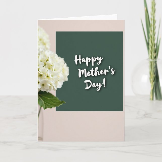 Green Panel Mothers Day Card (Front)
