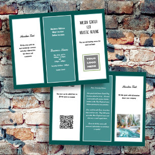 Green Panels Any Business Brochure Template Flyer