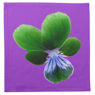 Green Pansy Napkin