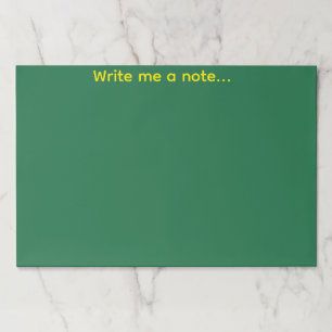 Green Paper Pad