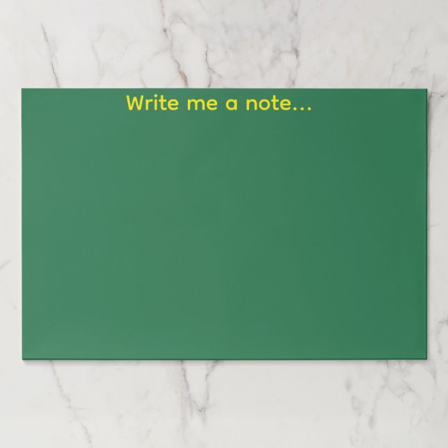 Green Paper Pad (Front)