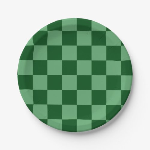green  paper plates