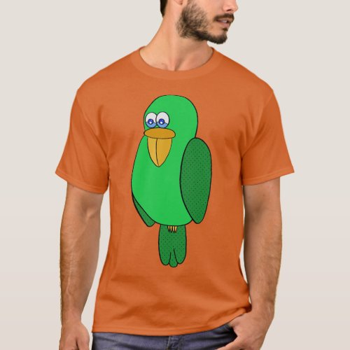 Green parakeet T_Shirt