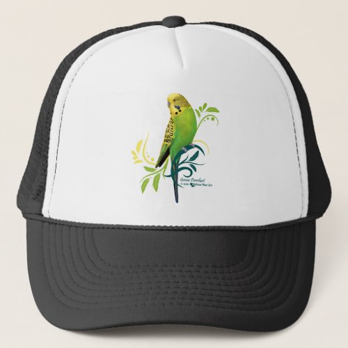 Green Parakeet Trucker Hat