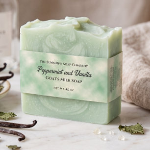 Green Parchment Paper Style Soap Belly Band