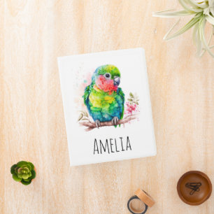 Green Parrot - Cute Baby Bird Mini Binder