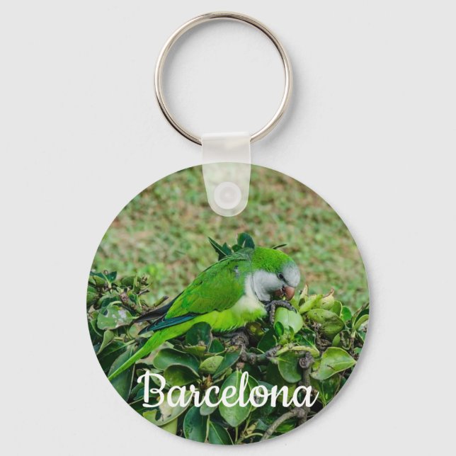 Green parrot keychain (Front)