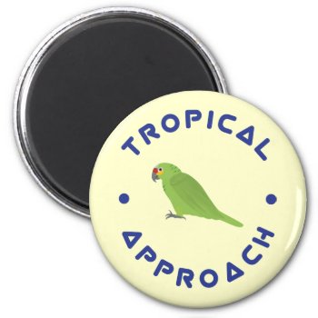 Green Parrot Magnet by LVMENES at Zazzle