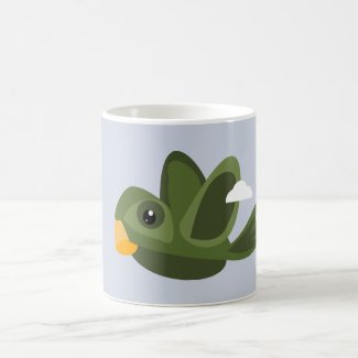 Green Parrot Mug