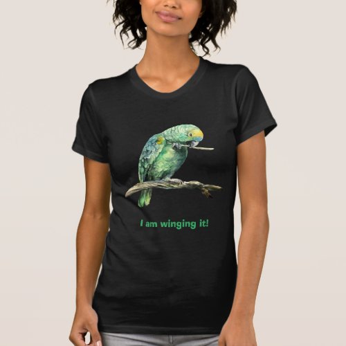 Green parrot T_Shirt