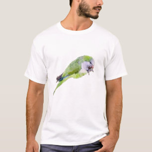 Green parrot watercolor painting T-Shirt
