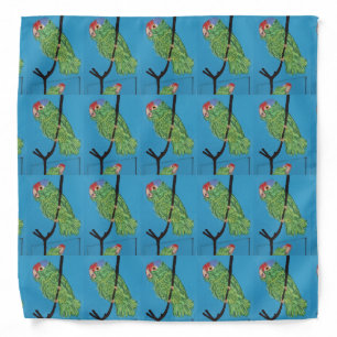 green parrots bandana