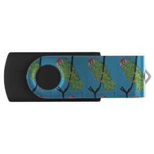 green parrots USB hard drive