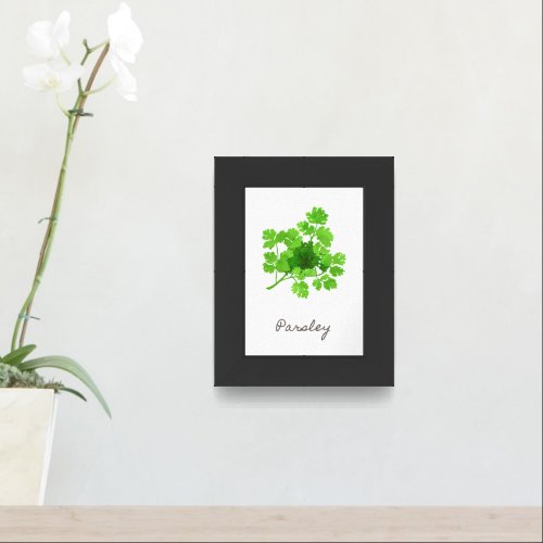 Green Parsley Kitchen Wall Art Decoration