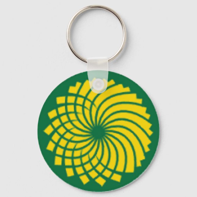 GREEN PARTY KEYCHAIN (Front)