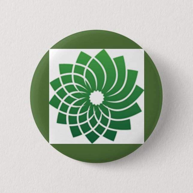 Green Party Logo Button (Front)