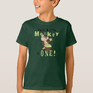 Green Party Monkey 1st Birthday Tshirts and Gifts