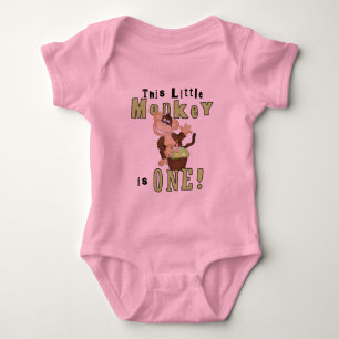 Green Party Monkey 1st Birthday Tshirts and Gifts