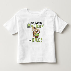 Green Party Monkey 1st Birthday Tshirts and Gifts