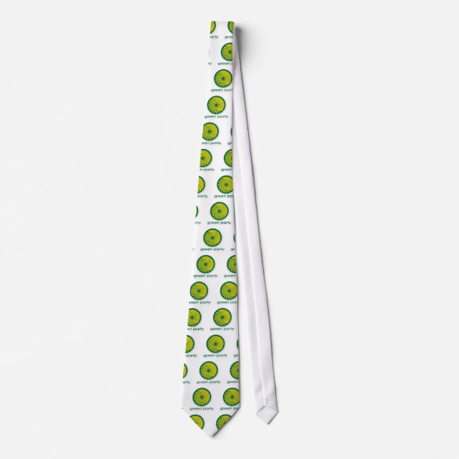 GREEN PARTY NECK TIE (Front)