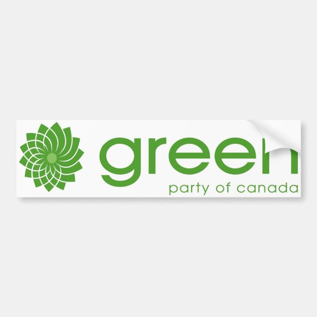 Green Party of Canada Logo Bumper Sticker (Front)