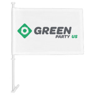 Green Party of the United States Car Flag