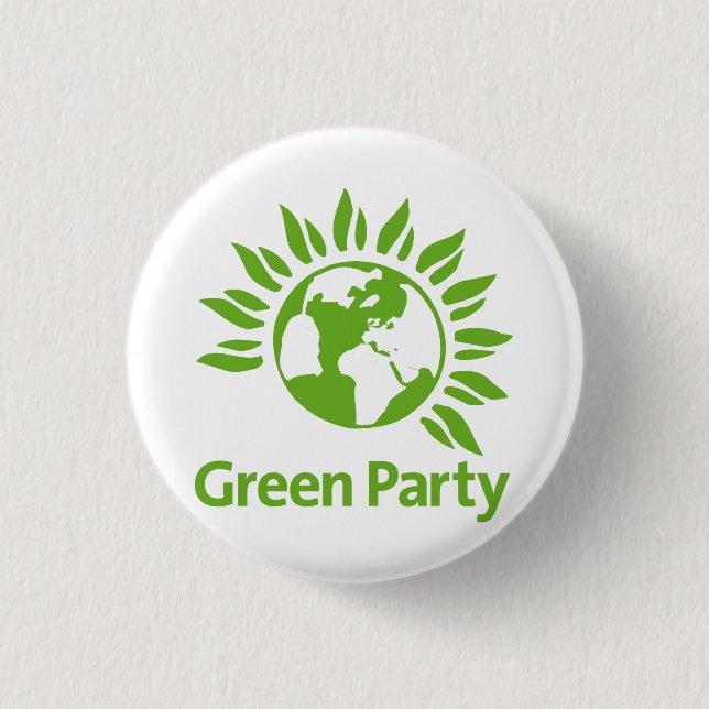 Green Party Pinback Button (Front)