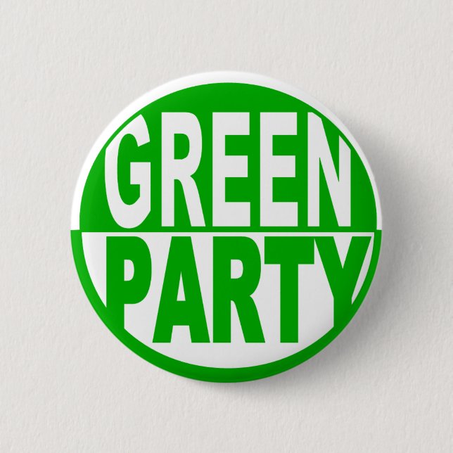 Green Party USA Pinback Button (Front)