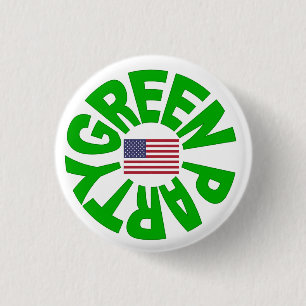 Green Party USA Pinback Button