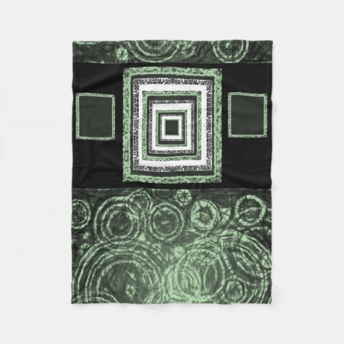 green pasley custom fleece blanket