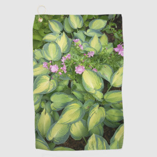 Green Passion Flower Botanical Golf Towel Tropic