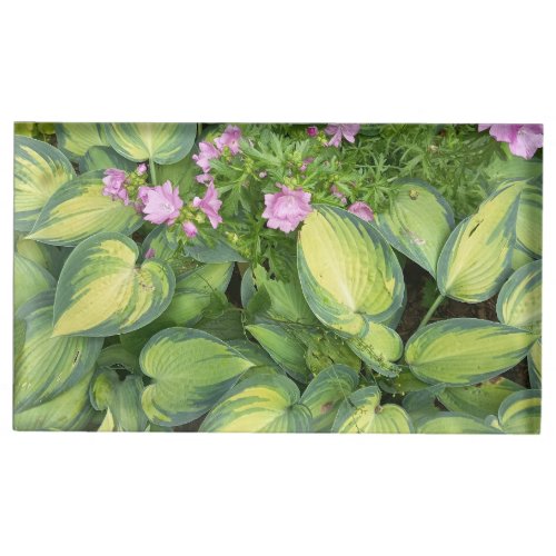 Green Passion Flower Botanical Table Card Holder |
