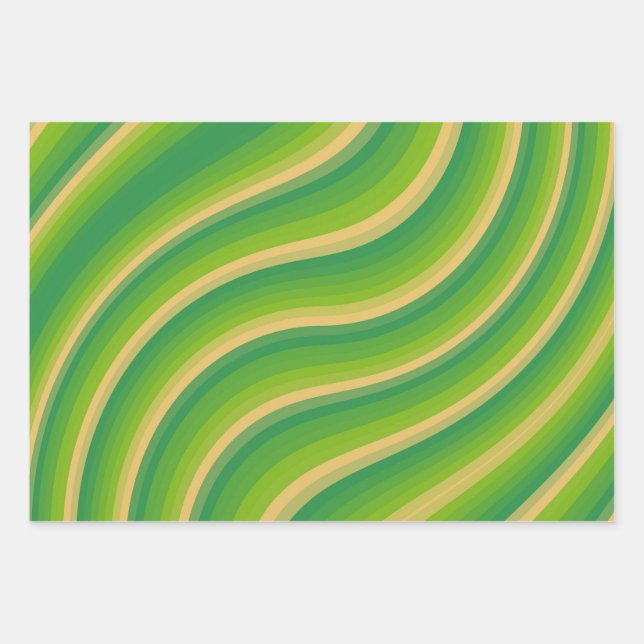 Green Passion  Wrapping Paper Sheets (Front)