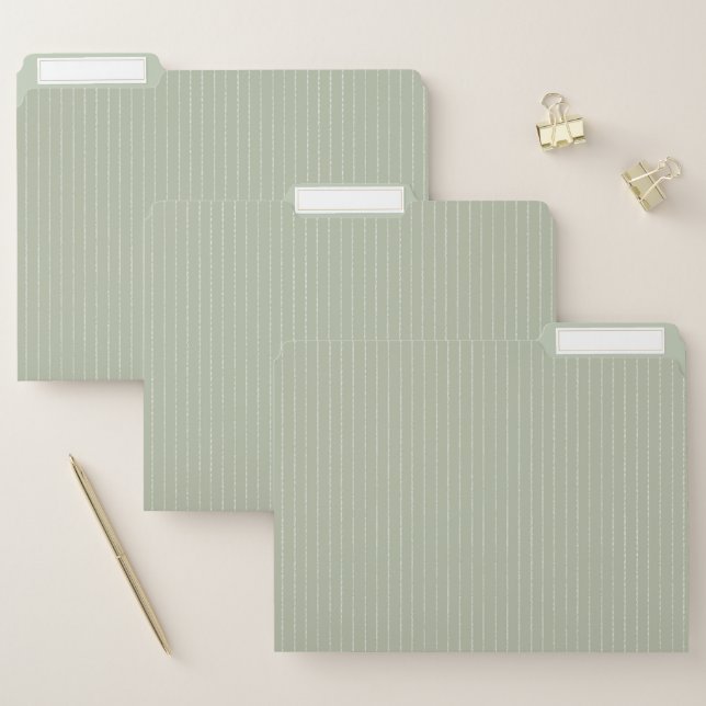 Green pastel. file folder (Set)