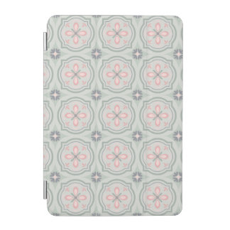 Green Pastel Floral Tiles iPad Mini Cover
