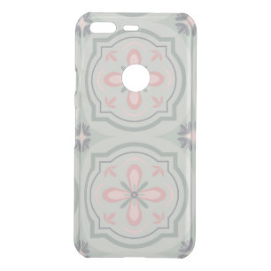 Green Pastel Floral Tiles Uncommon Google Pixel Case