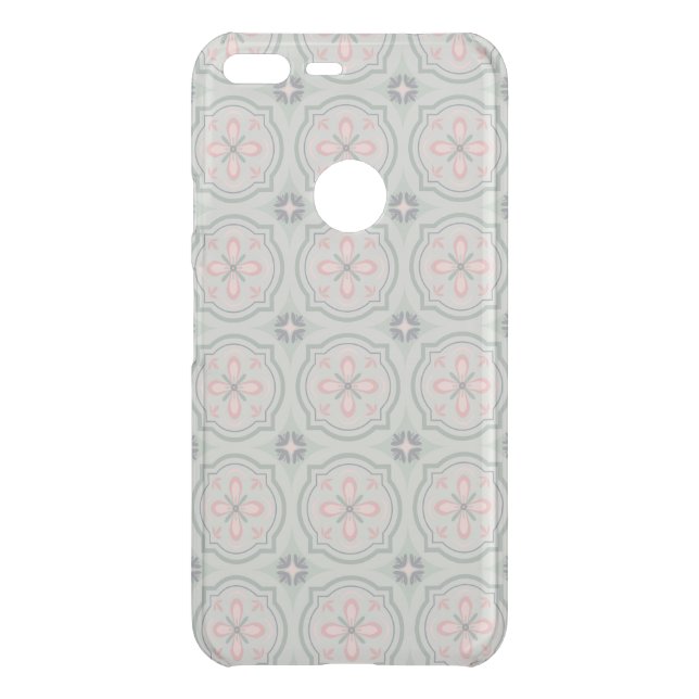 Green Pastel Floral Tiles Uncommon Google Pixel XL Case (Back)