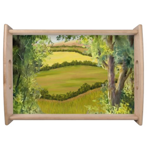 Green Pastures  Serving Tray