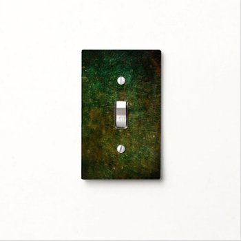 Green Patina Metal Pattern Light Switch Cover by thatcrazyredhead at Zazzle