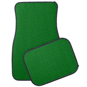 Green Pattern Abstract Modern Bright Cool Vibrant Car Floor Mat