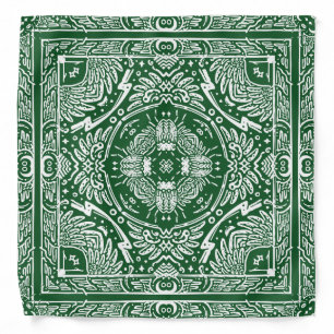 Green Pattern Bandana