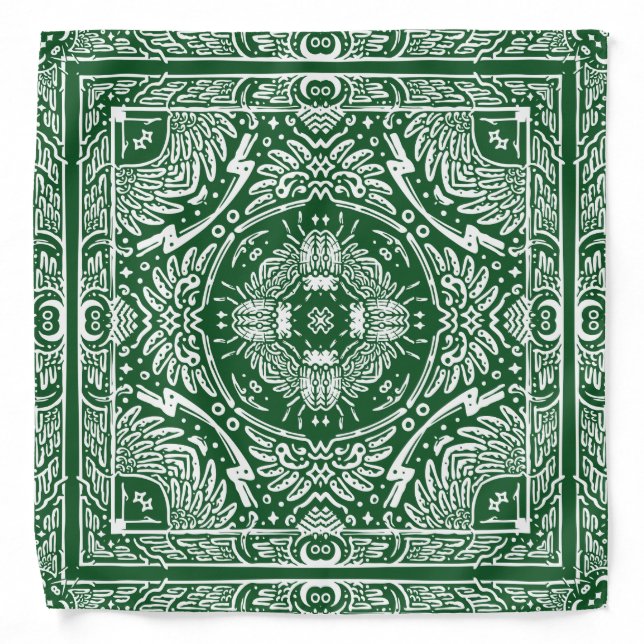 Green Pattern Bandana (Front)